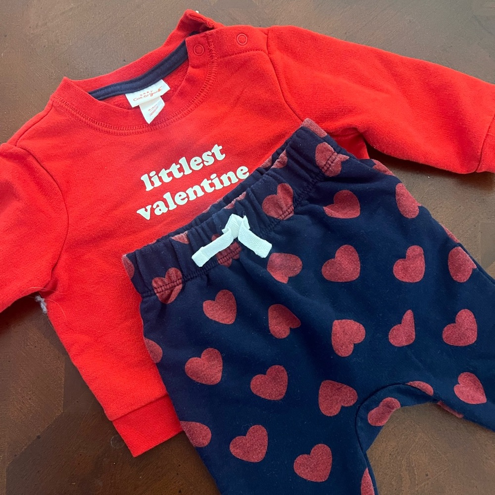 Valentine 3-6 month set